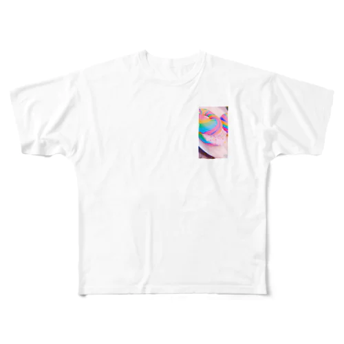 たのしくなるよねベーグルちゃん All-Over Print T-Shirt