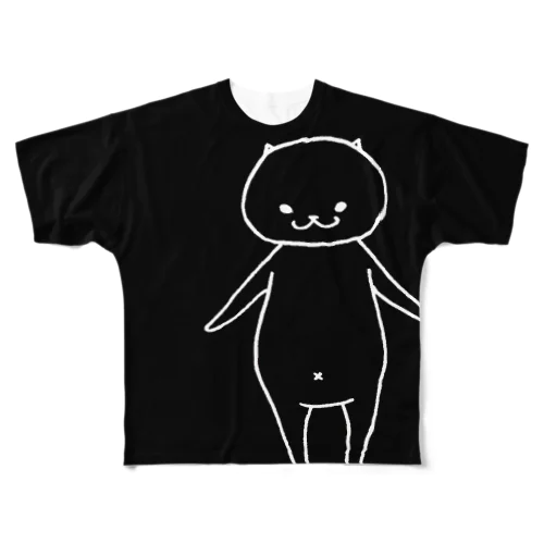 猫に限りなく近いUMA All-Over Print T-Shirt