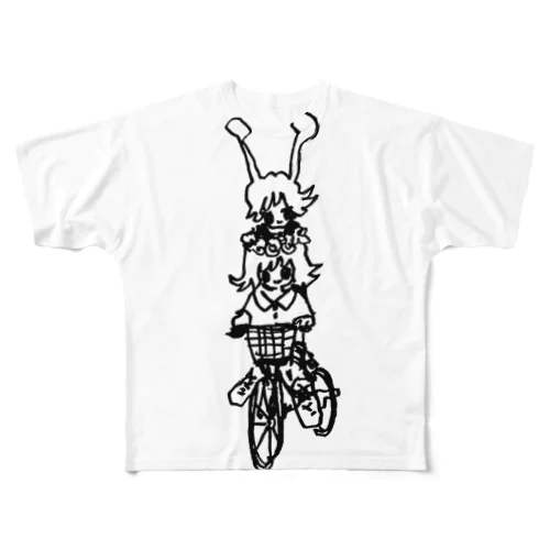 にけつ All-Over Print T-Shirt