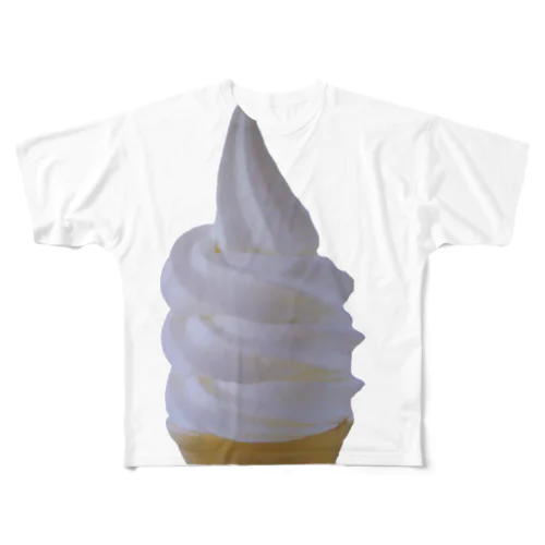 ソフトクリーム フルグラフィックTシャツ