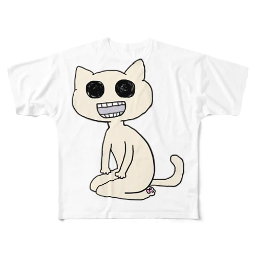 虚無猫 フルグラフィックTシャツ