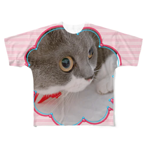 可愛いさるりーちゃん All-Over Print T-Shirt