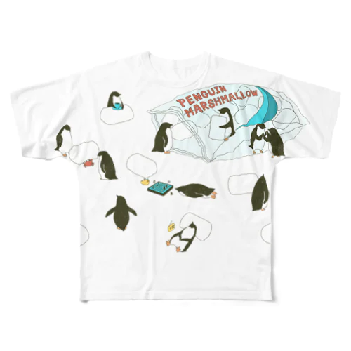 ペンギン・マシュマロ All-Over Print T-Shirt