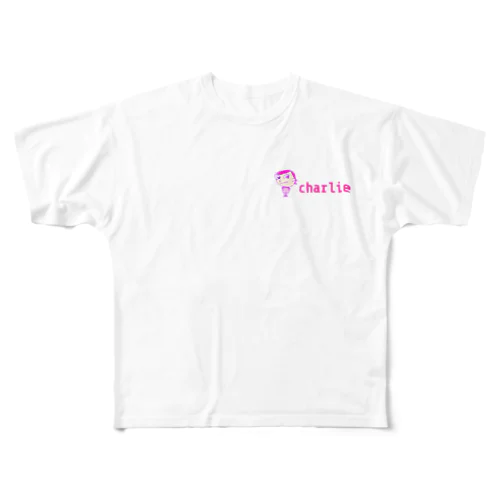 ロゴcharlie All-Over Print T-Shirt