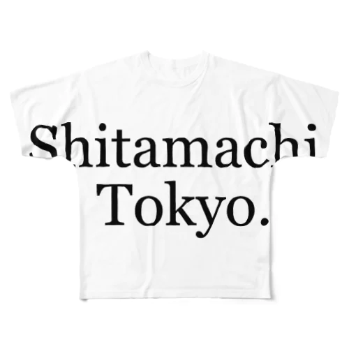 Shitamachi Tokyo. フルグラフィックTシャツ