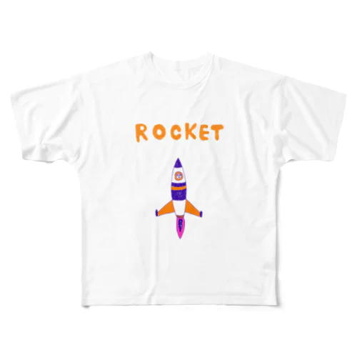 ロケット フルグラフィックTシャツ