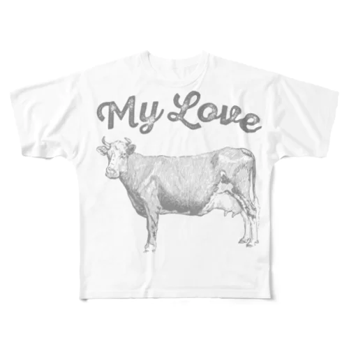 MY LOVE BEEF フルグラフィックTシャツ