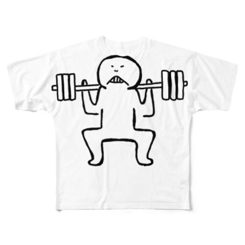 wo,co. squat  All-Over Print T-Shirt