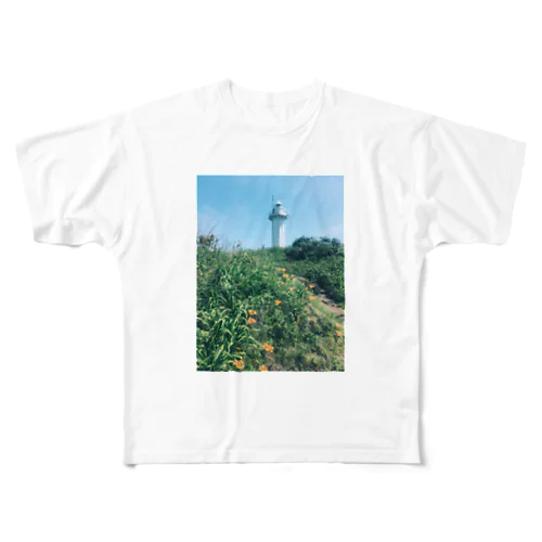 佐渡の灯台 フルグラフィックTシャツ