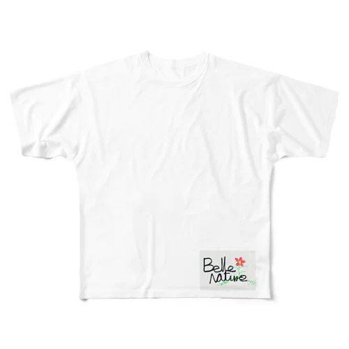 belle nature フルグラフィックTシャツ