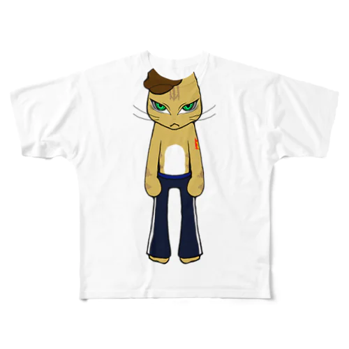 HumanCat<タトゥー>(透過ver.) フルグラフィックTシャツ