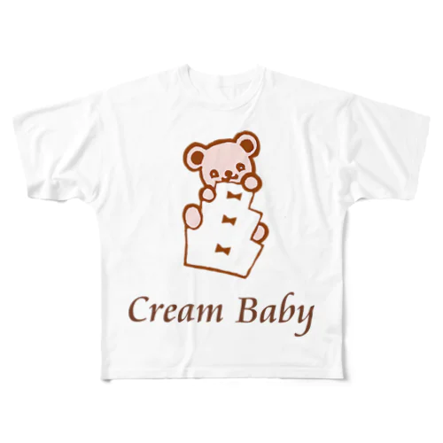 クリームベビー All-Over Print T-Shirt