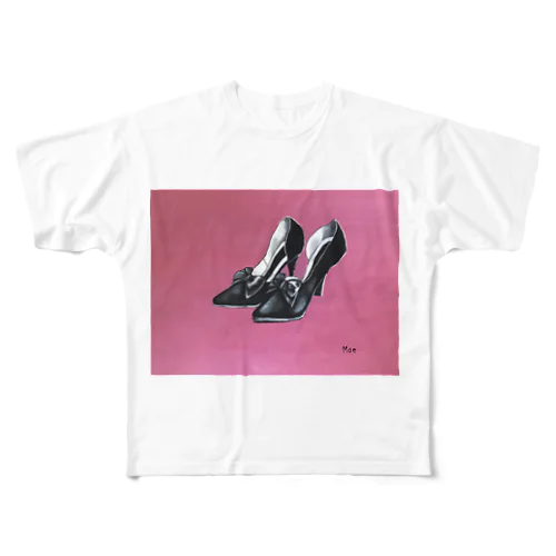 ハイヒール👠 フルグラフィックTシャツ