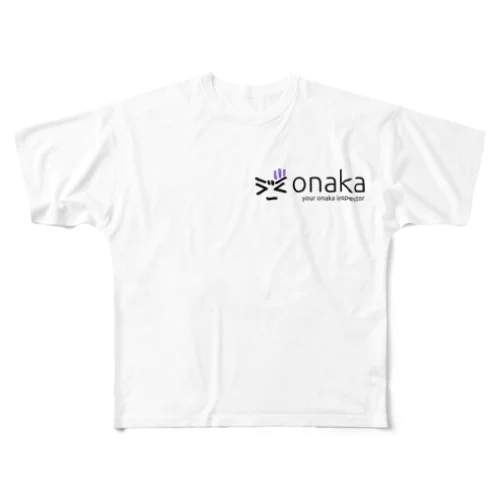 onaka ロゴ フルグラフィックTシャツ