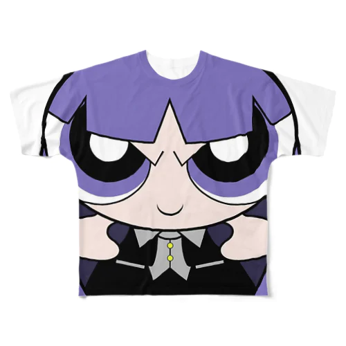 violet girl フルグラフィックTシャツ