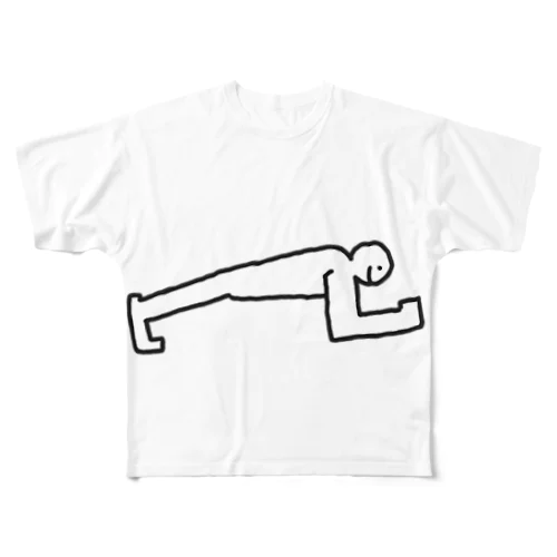 wo,co. plank フルグラフィックTシャツ