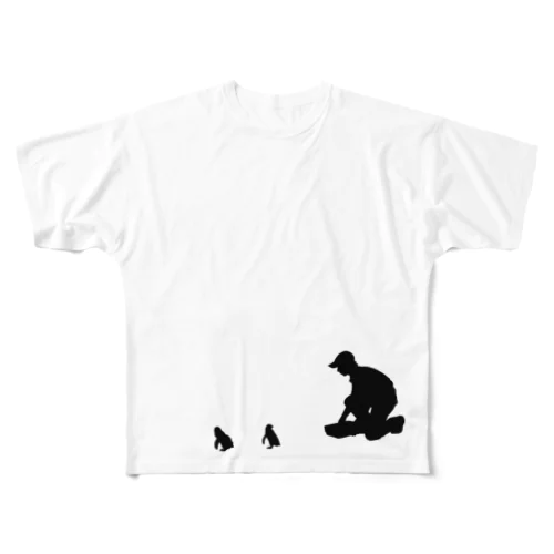 フェアリーペンギンとわたし フルグラフィックTシャツ