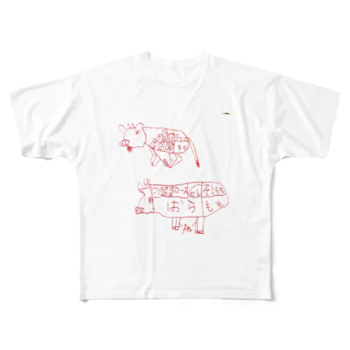 肉タロウ All-Over Print T-Shirt