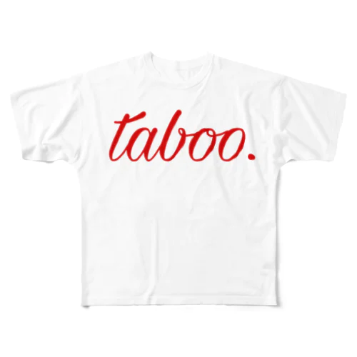 taboo.アイテム フルグラフィックTシャツ