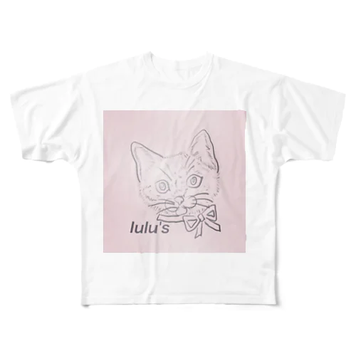 lulu's cat  フルグラフィックTシャツ
