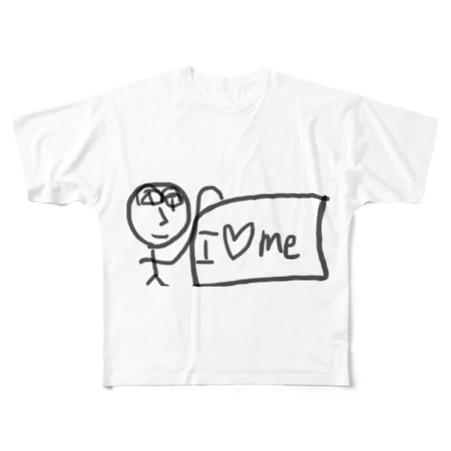 ナルシストさんに、おすすめ　　面白い　自分大好き！ All-Over Print T-Shirt