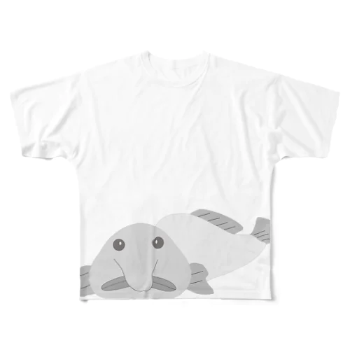 ブロブフィッシュ（ニュウドウカジカ） All-Over Print T-Shirt