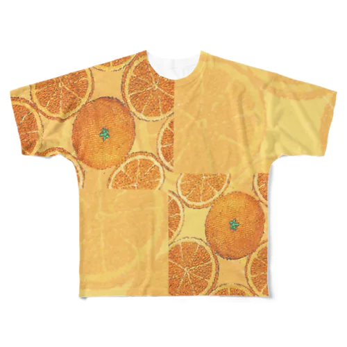 Orange&egnarO フルグラフィックTシャツ