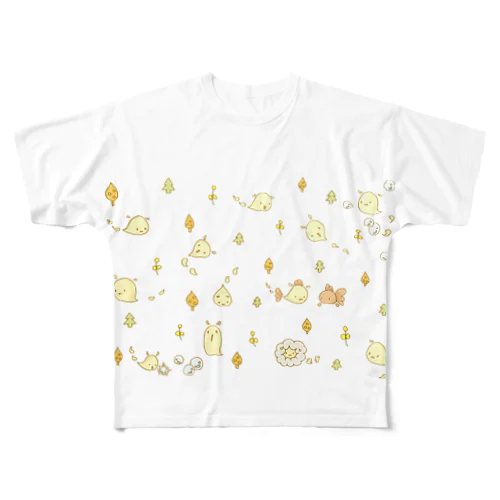 しゃぼん玉ぷちんがいっぱい。 All-Over Print T-Shirt