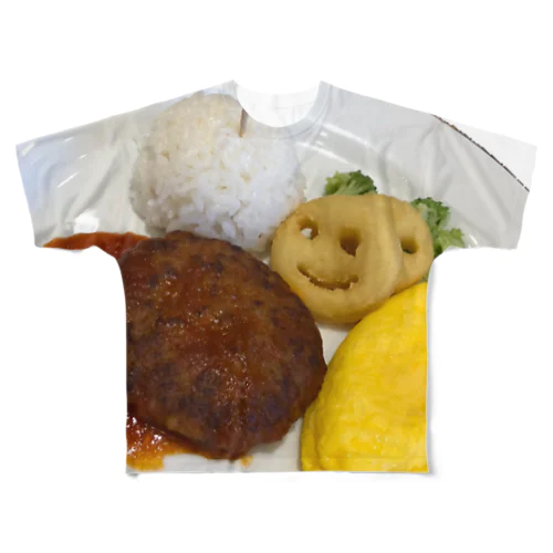 お子様ランチ フルグラフィックTシャツ