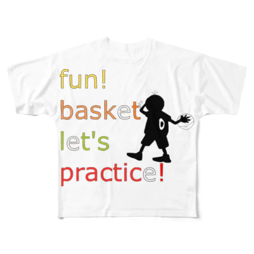 Fan!Basket All-Over Print T-Shirt