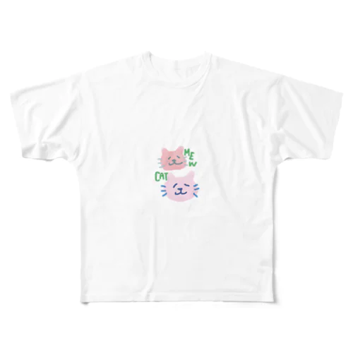 mewmew フルグラフィックTシャツ