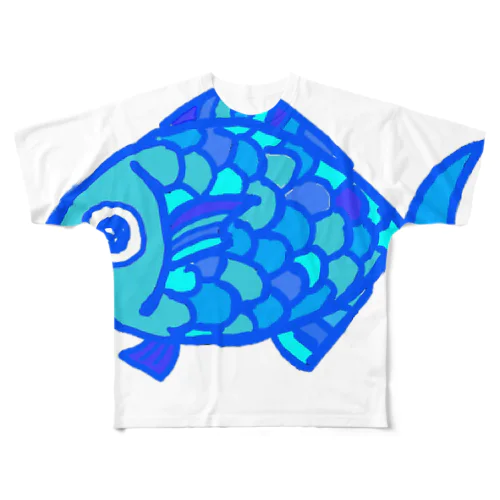 ノーマル魚(第1形態) フルグラフィックTシャツ