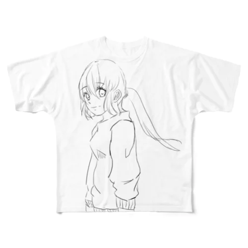 イラスト女の子2 All-Over Print T-Shirt