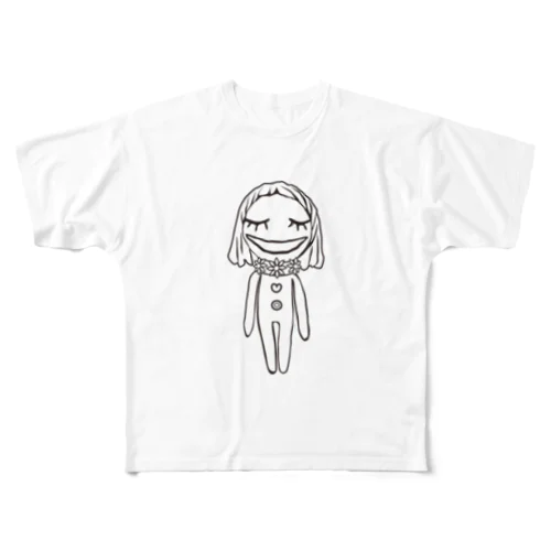 わく子(人間、女の子) フルグラフィックTシャツ