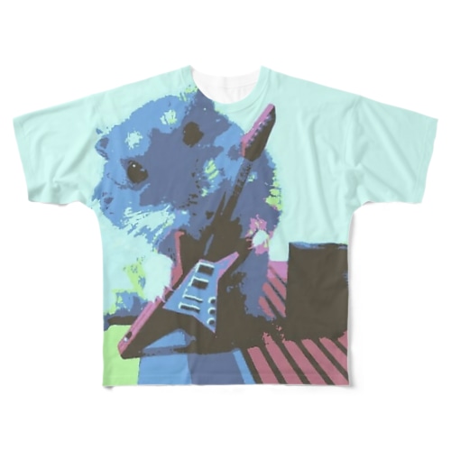 rock ハムスターちゃん All-Over Print T-Shirt