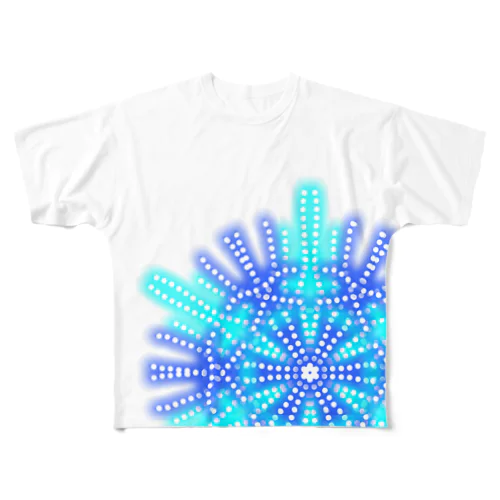 雪の結晶2 フルグラフィックTシャツ
