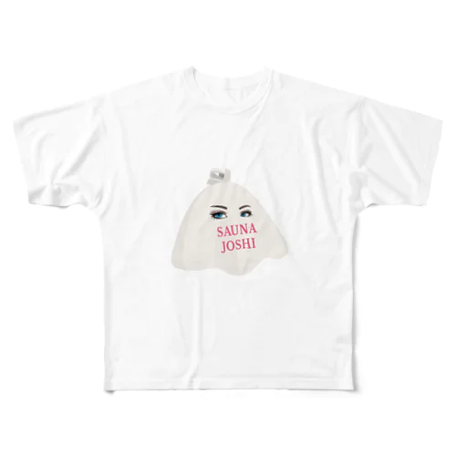 Saunajoshiあにめ All-Over Print T-Shirt