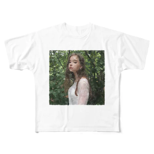 森の妖精 All-Over Print T-Shirt