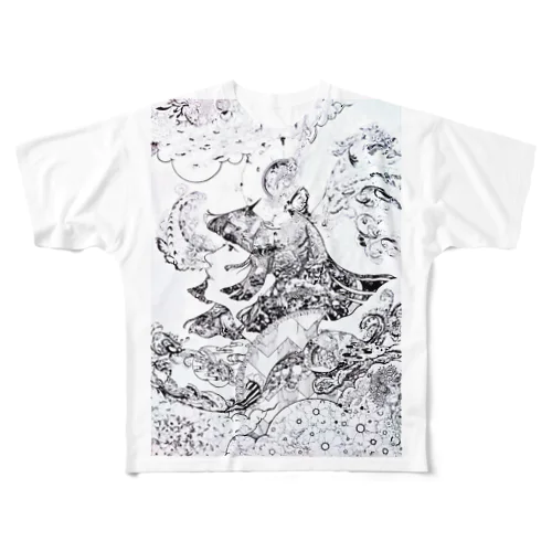 息吹の花 All-Over Print T-Shirt