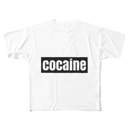 コカイン　 フルグラフィックTシャツ