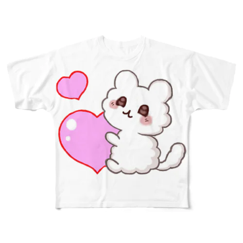 ふわふわちゃん フルグラフィックTシャツ