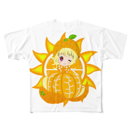 ウインク姫　オレンジちゃん フルグラフィックTシャツ