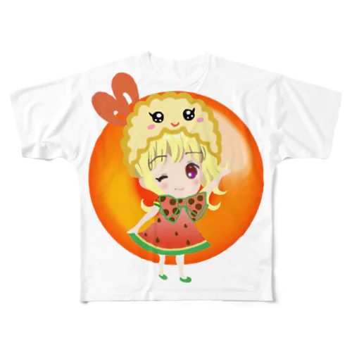 ウインク姫　めしあがれ All-Over Print T-Shirt