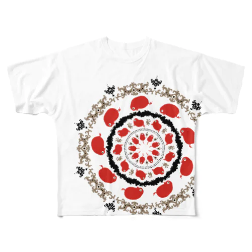 赤いの。 All-Over Print T-Shirt