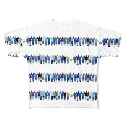 鳥羽の朝市_今浦手を繋ぐ All-Over Print T-Shirt