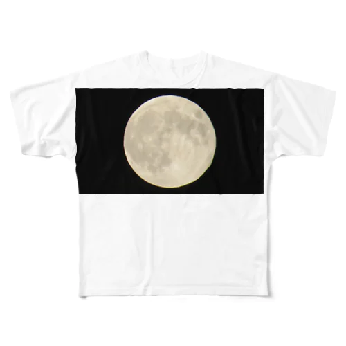 ｽﾄﾛﾍﾞﾘｰﾑｰﾝ＝6月の満月_長 All-Over Print T-Shirt