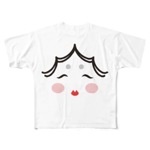 お多福 All-Over Print T-Shirt