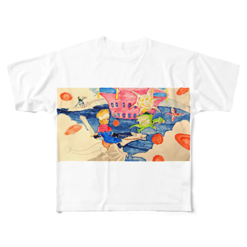 竜たちの襲撃 All-Over Print T-Shirt