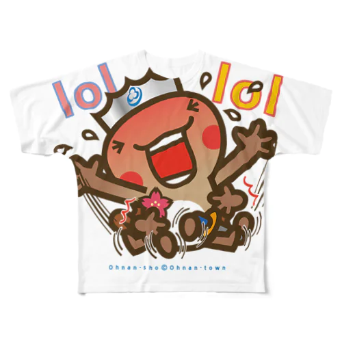 邑南町ゆるキャラ：オオナン・ショウ『lol』 フルグラフィックTシャツ