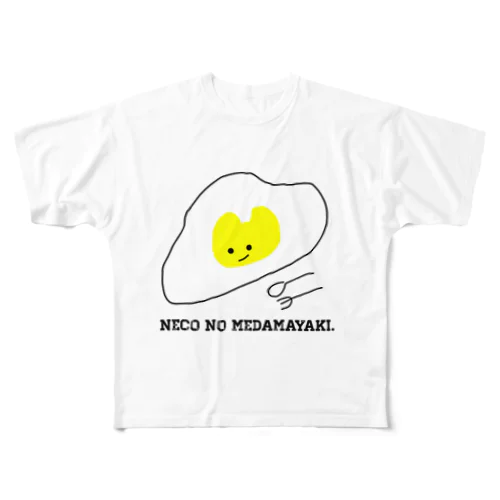 NECO NO MEDAMAYAKI. フルグラフィックTシャツ